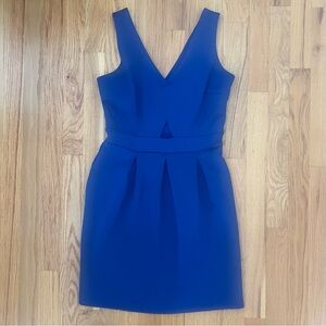 💙 Kalijati Royal Blue Pleated Mini Dress (Size M)